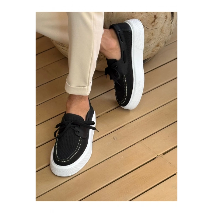 CH2602 - Triko Erkek Ayakkabı SIYAH