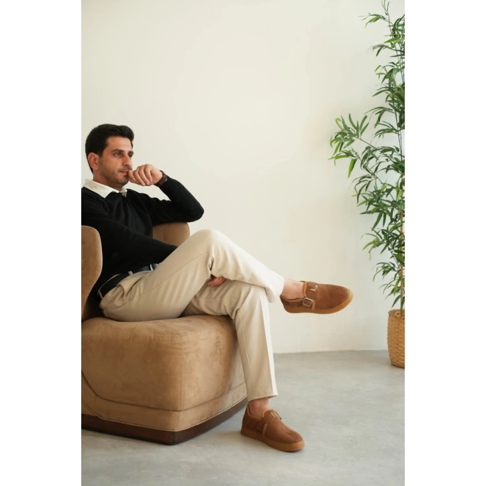 KB-KX1 Kuback Taba Kürklü Günlük Erkek Ayakkabı