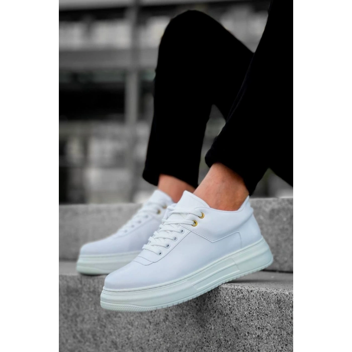 KB-X20 Kuback Beyaz Cilt Günlük Erkek Ayakkabı