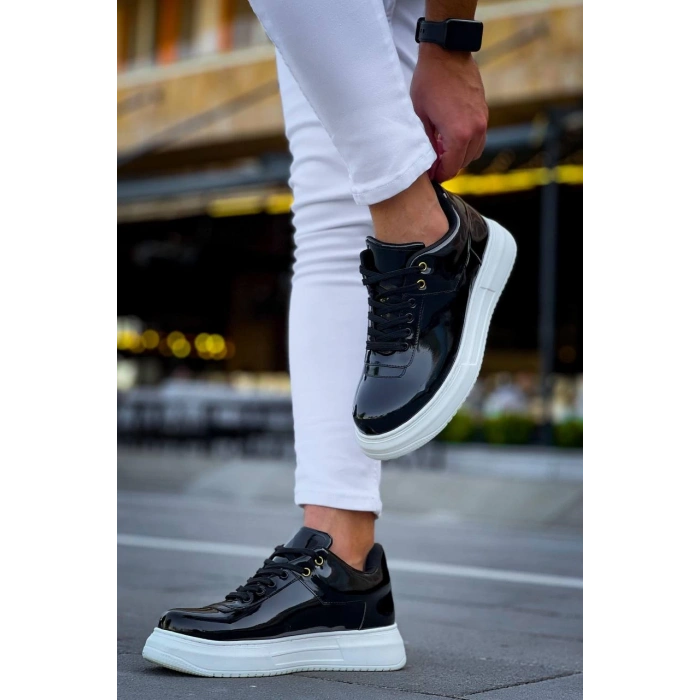 KB-X20 Kuback Siyah Rugan  Günlük Erkek Ayakkabı