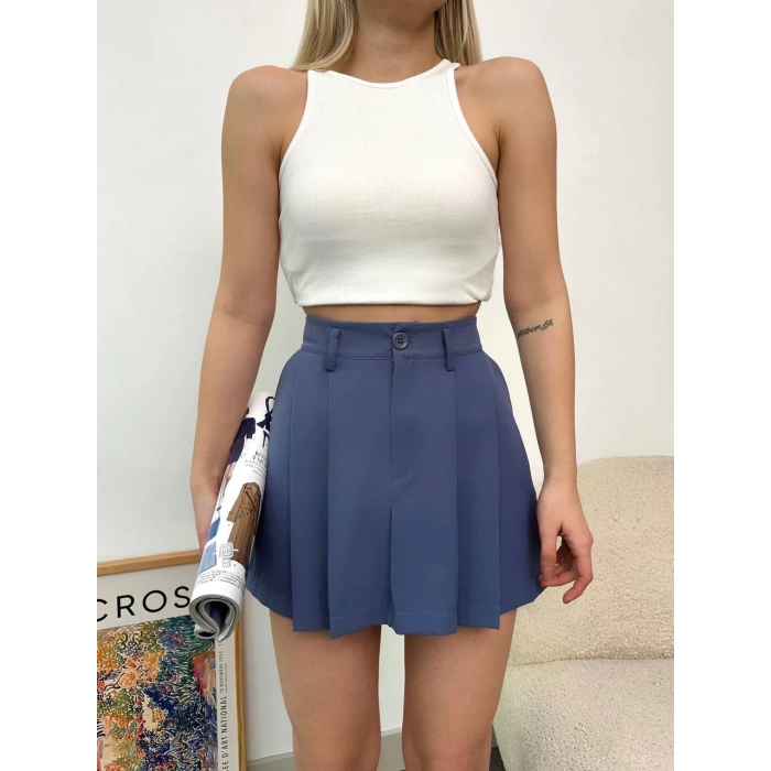 Pileli atlas mini etek s24820