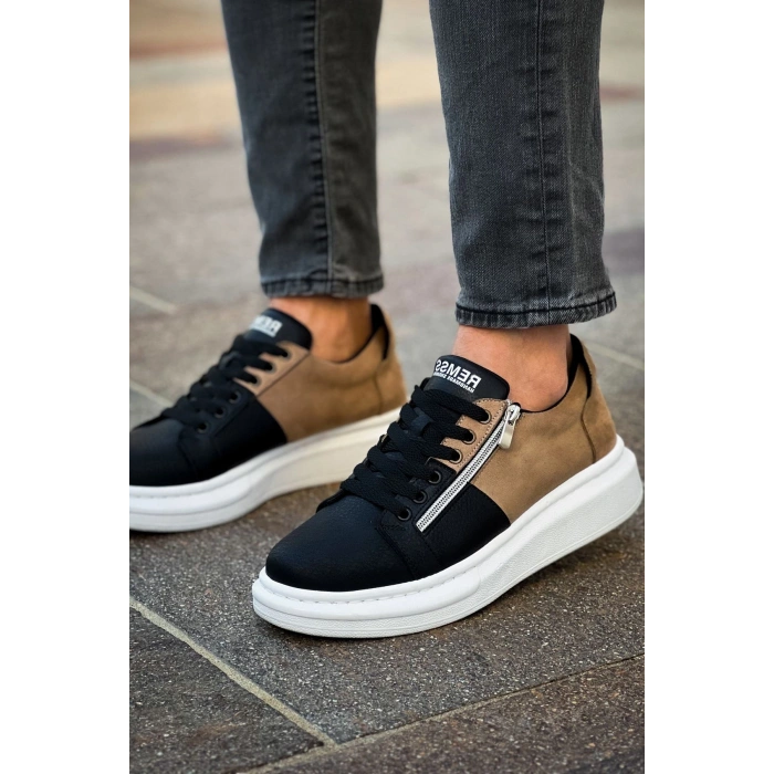 RS601 - Lüx Süet Erkek Ayakkabı Sıyah/Vızon