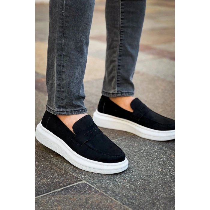 RS615 - Lüx Süet Erkek Ayakkabı SIYAH