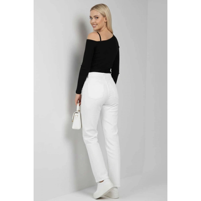 Tek Omuz İpli Bluz Siyah T4328