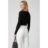 Çıtçıt Detaylı Bluz Siyah T4343