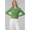 Çıtçıt Detaylı Bluz Yeşil T4343