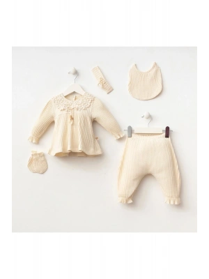 Miniycool 7074 Mnz Marka Linda Model Yeni Doğan Hastane Çıkışı Kız 5li Set