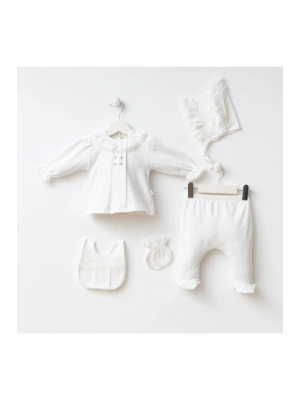 Miniycool 7086 Mnz Marka Elegant Yeni Doğan Hastane Çıkışı Kız 5li Set