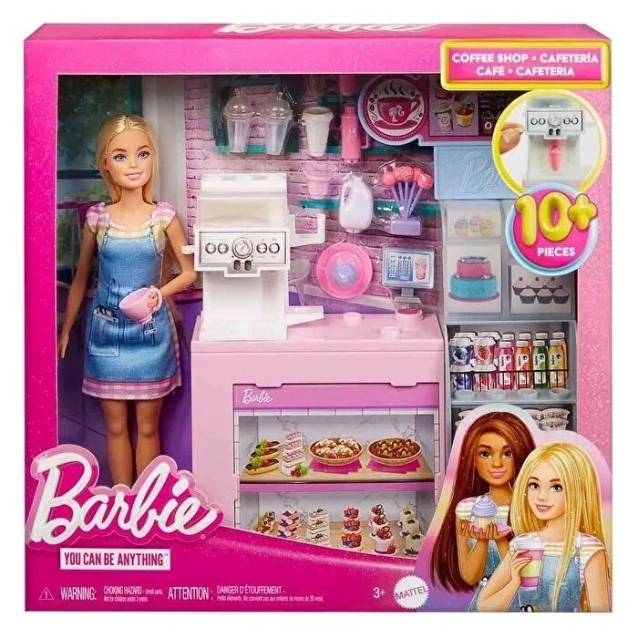 Mattel Barbienin Kahve Dükkanı Oyun Seti HXN94