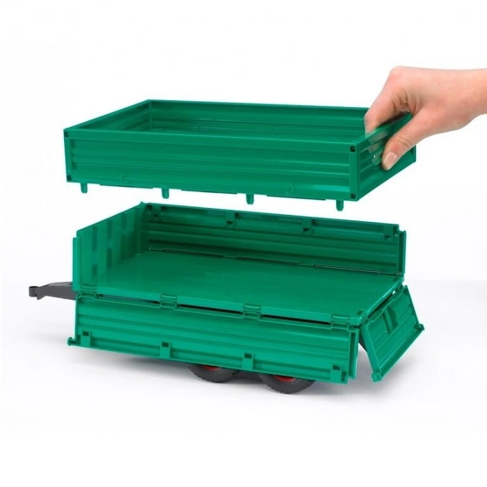 Bruder Römork Büyük Yeşil Damperli 02010