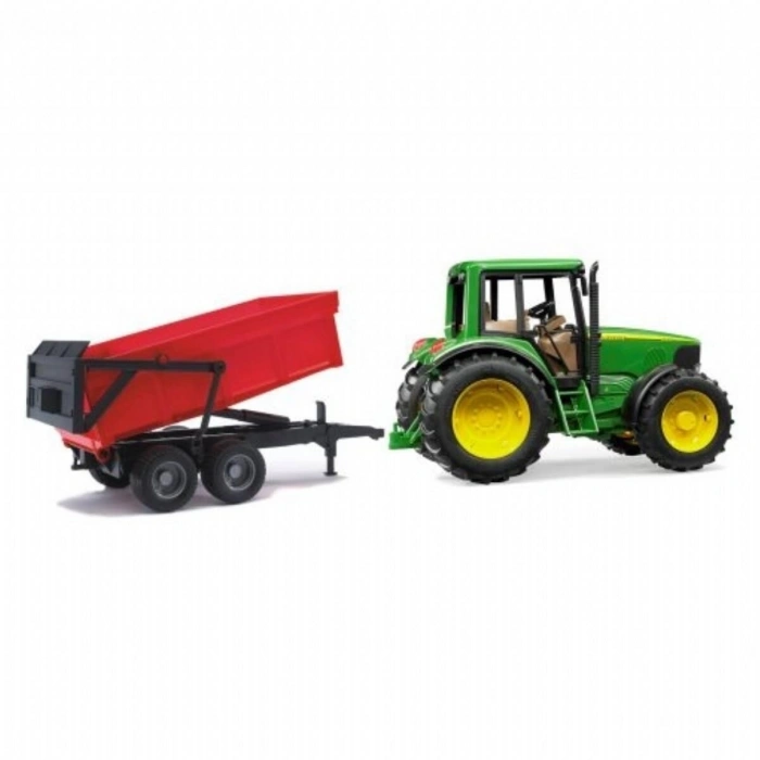 Bruder John Deere 6920 Traktör Kırmızı Römork 0205