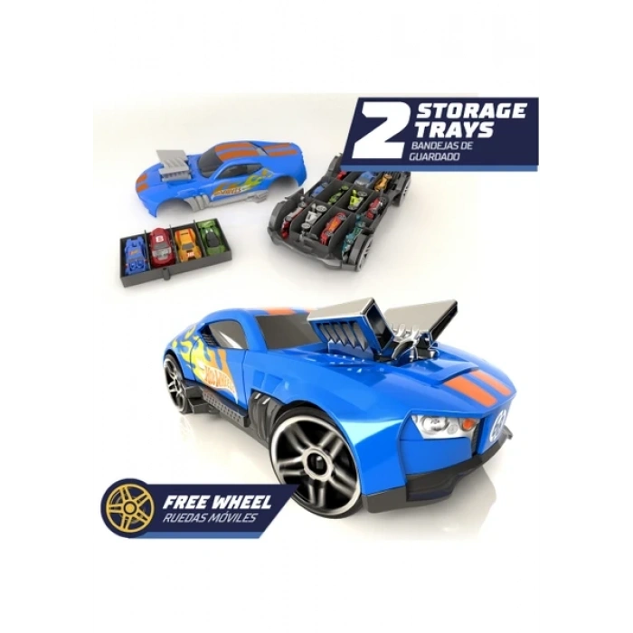 Mattel Hotwheels 2-in-1 Race N Haul Car Storage Case HWCC15