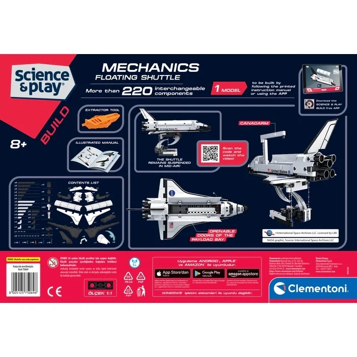 Clementoni Mekanik Lab Nasa Uzay Mekiği 75069