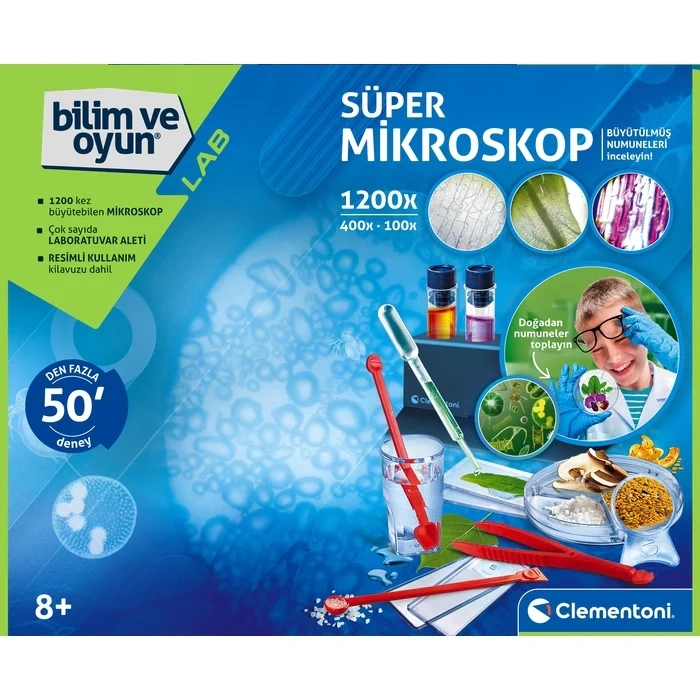 Clementoni Bilim Ve Oyun Süper Mikroskop 64741