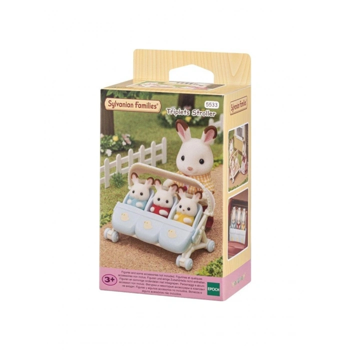Adore Sylvanian Families Üçüz Bebek Arabası 5533