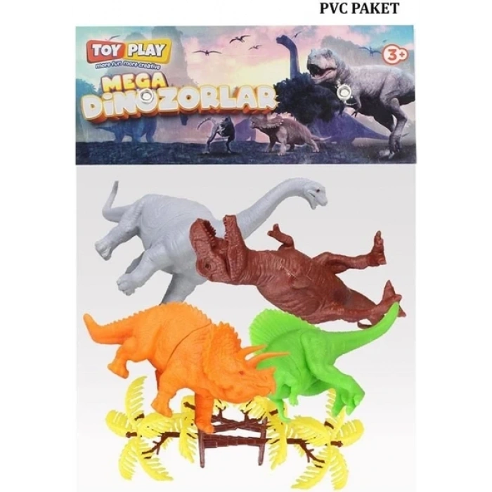 Seher Plastik Figür 12 Dinozor Ve 1 Ağaç KL713-14