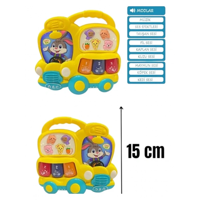 Seher Pilli Müzikli Tavşan Otobüsü 855-63D