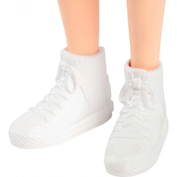 Barbie Bebek Forması ve pileli mor eteğiyle kızıl saçlı Barbie Fashionistas bebek