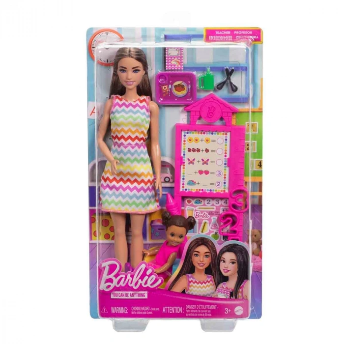Barbie Bakım Temalı Kariyer Oyun Setleri Öğretmen