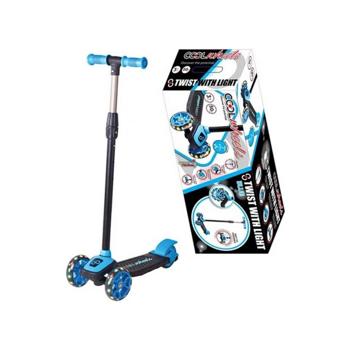 Furkan Cool Wheels Işıklı Twist Scooter Mavi 58055