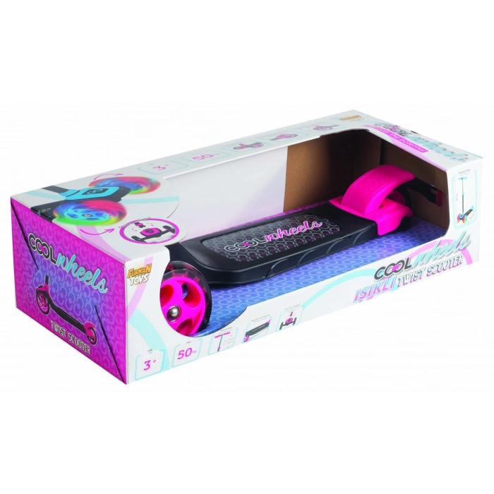 Furkan Cool Wheels Işıklı Twist Scooter Pembe 5804