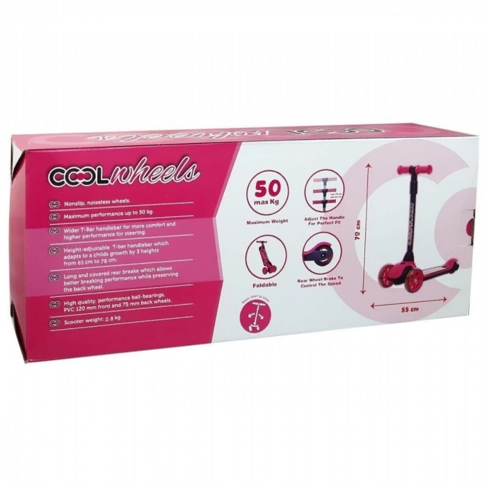 Furkan Cool Wheels Cortıx Scooter Pembe