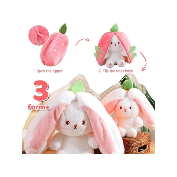 Oturakçı Toys Şapkalı Havuç Peluş Tavşan 03042