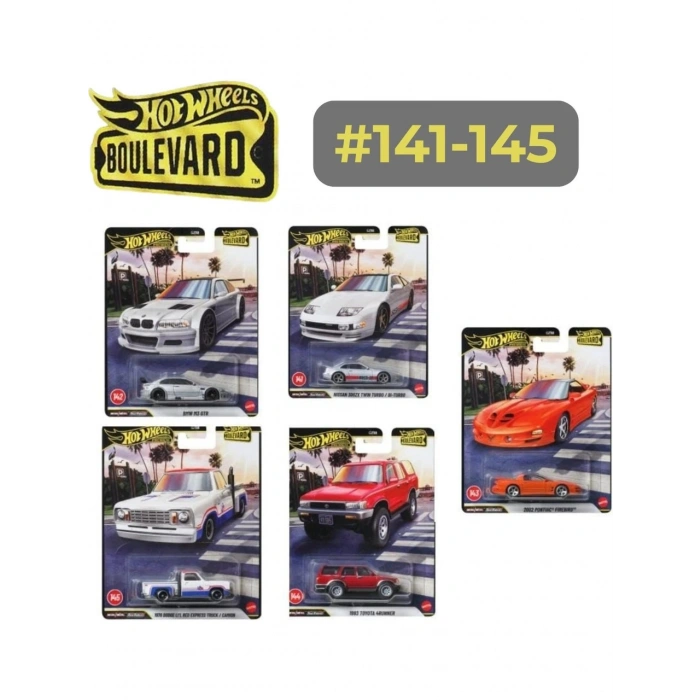 Hot Wheels Boulevard Premium 2026 Mix 1 Set #141–145 1:64 Model Arabalar