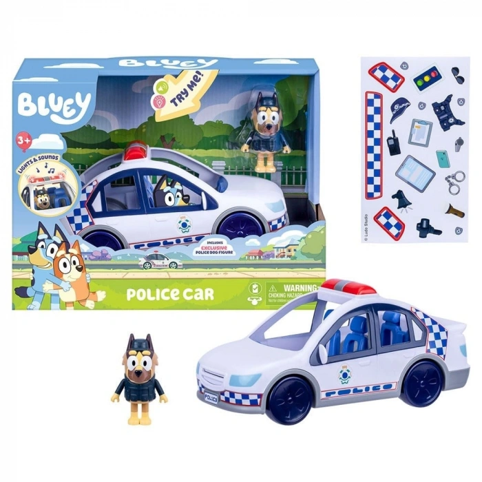 BLUEY POLİS ARABASI SESLİ VE IŞIKLI