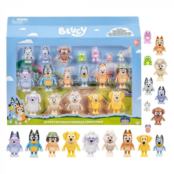 BLUEY ULTİMATE AİLE VE ARKADAŞ FİGÜR SET 18Lİ