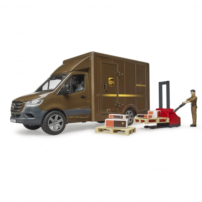 Bruder Mercedes Benz Ups Kargo Transpalet 02678