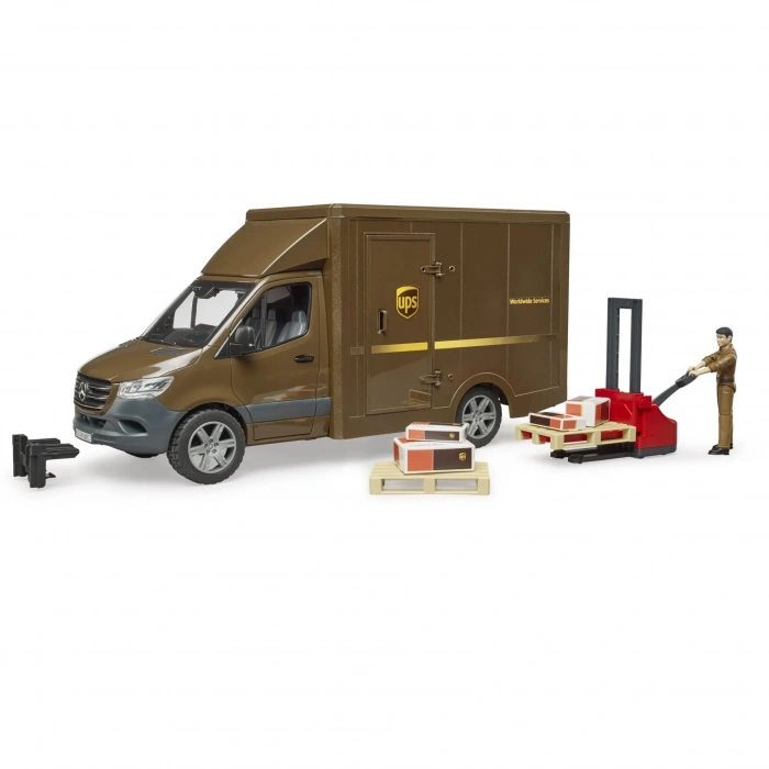Bruder Mercedes Benz Ups Kargo Transpalet 02678