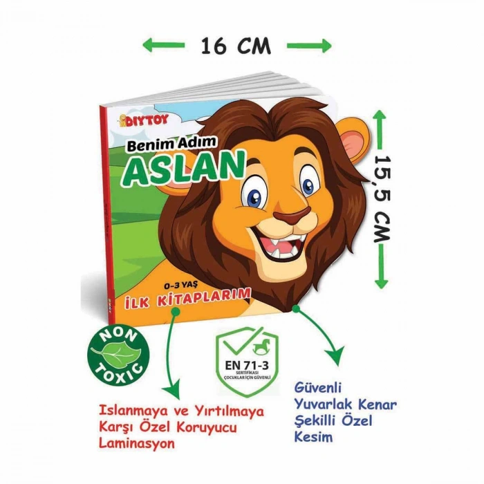 DIYTOY BEN KIM HAYVANLAR 6LI KİTAP SET