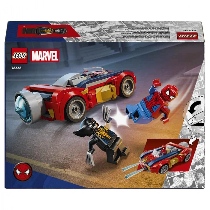 LEGO MARVEL ÖRÜMCEK ADAM ARABASI VS VENOM WOLVERINE