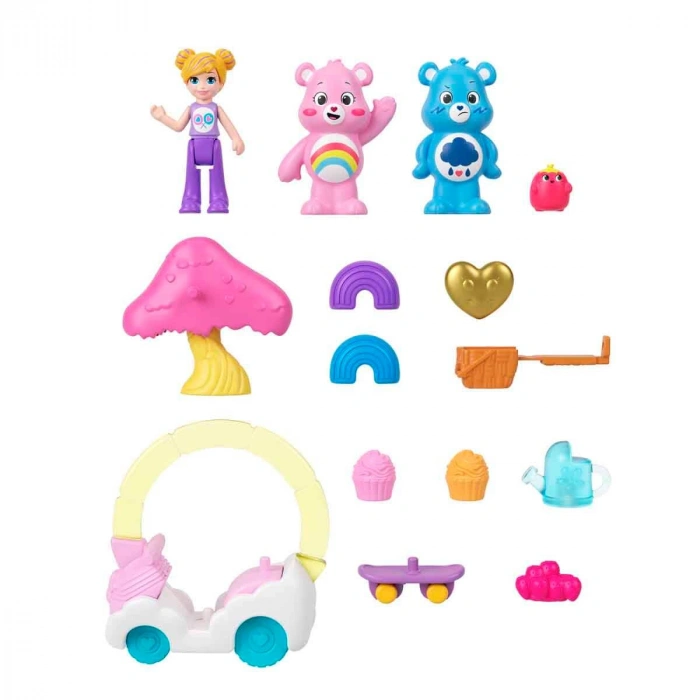 Mattel Polly Pocket Care Bears Mikro JCC14