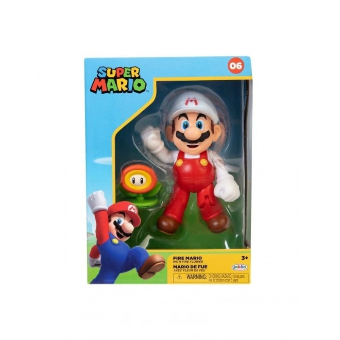 NİNTENDO SUPER MARİO FİGÜRÜ ATEŞ MARIO 10 CM