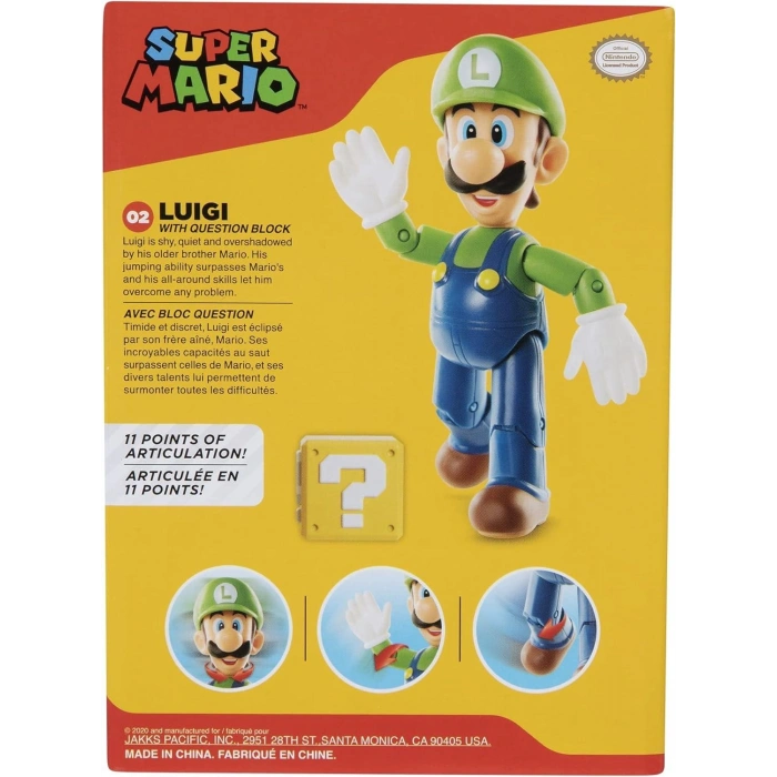 NİNTENDO SUPER MARİO FİGÜRÜ LUIGI 10 CM