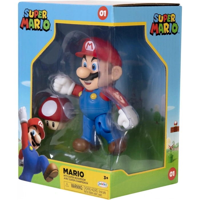 NİNTENDO SUPER MARİO FİGÜRÜ MARİO 10 CM