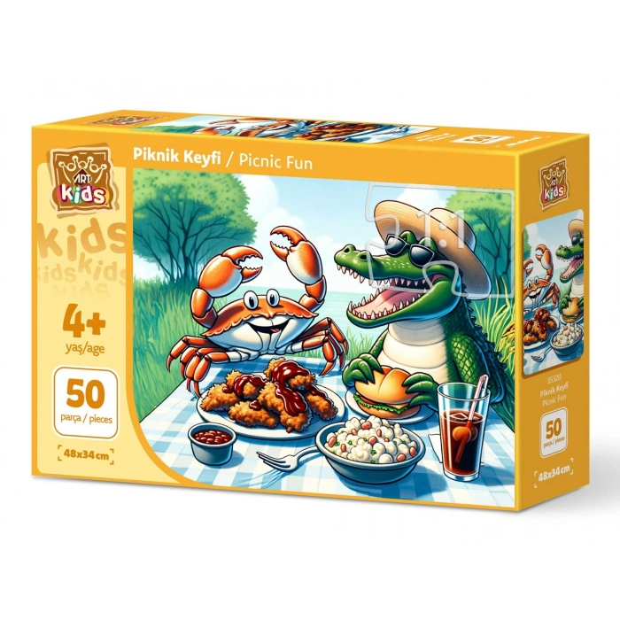 PIKNIK KEYFI 50 PARCA PUZZLE ART KIDS