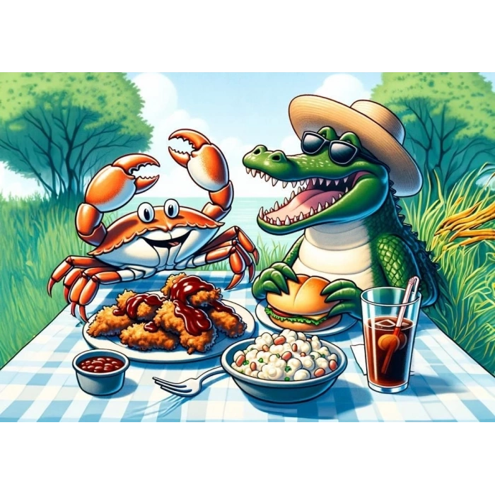 PIKNIK KEYFI 50 PARCA PUZZLE ART KIDS