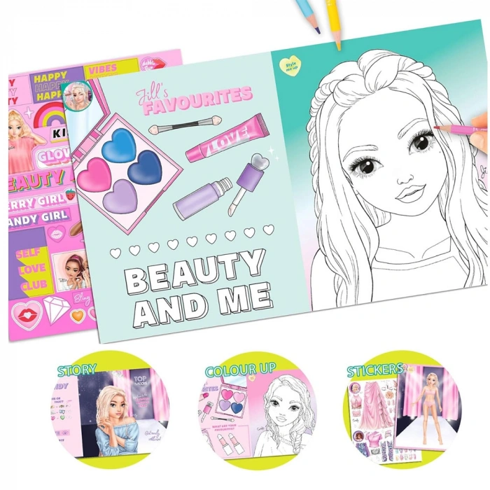 Top Model Beauty Fun Boyama Kitabı 13137