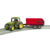Bruder John Deere 6920 Traktör Kırmızı Römork 0205