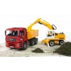 Bruder Man Kamyon ve Liebherr Ekskavatör 02751