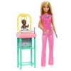 Barbie Bakım Temalı Kariyer Oyun Setleri Doktor Bebek