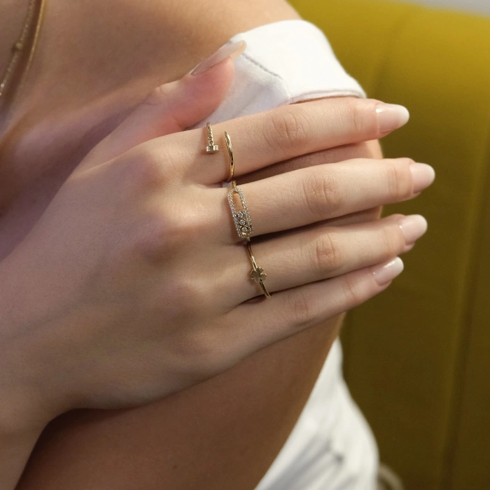 14 ayar Çivi Yüzük