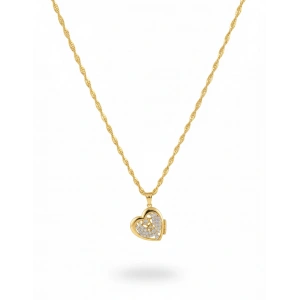 14 Ayar Kalpli Açılan Anı Kolyesi