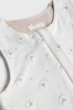 Kuzucuk Desen Yün Çift Katlı Kolsuz Uyku Tulumu - Bej