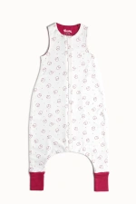 Kuzucuk Desen Yün Çift Katlı Kolsuz Uyku Tulumu - Fuşya