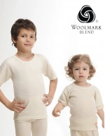 Çocuk Kısa Kol Yün Fanila