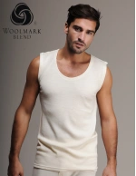 Erkek İnterlok Geniş Askılı Yün Atlet